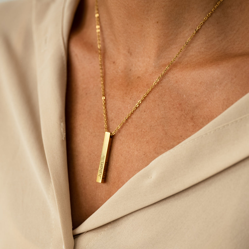 3D Totem Bar Necklace